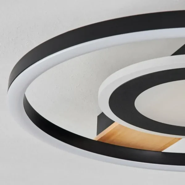 hofstein Plafonnier Taboneira LED Écru, Noir, Blanc, 1 lumière* Lampes Modernes