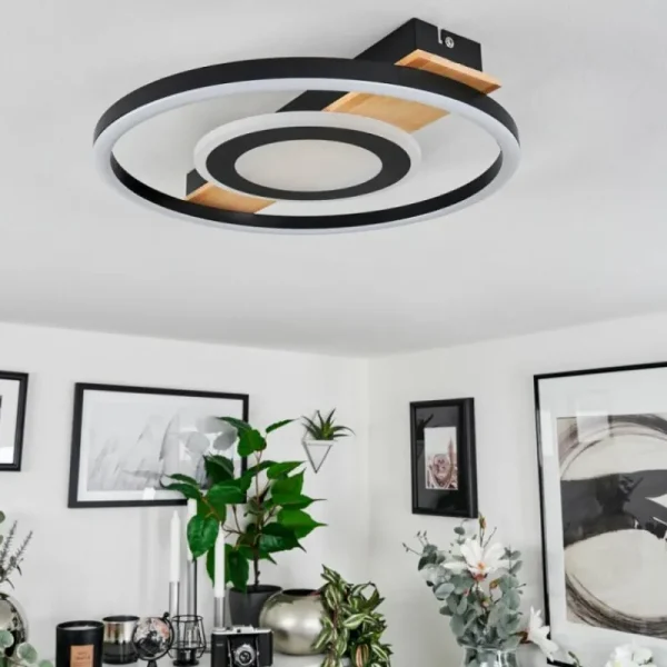 hofstein Plafonnier Taboneira LED Écru, Noir, Blanc, 1 lumière* Lampes Modernes