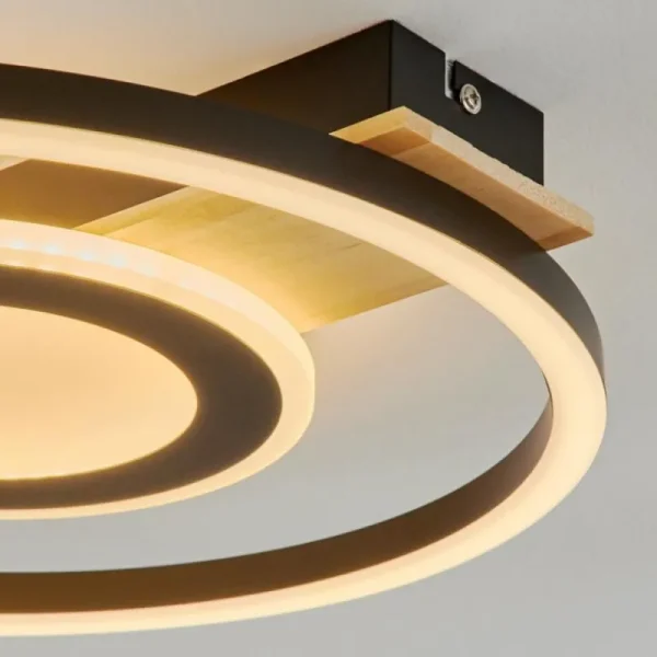 hofstein Plafonnier Taboneira LED Écru, Noir, Blanc, 1 lumière* Lampes Modernes