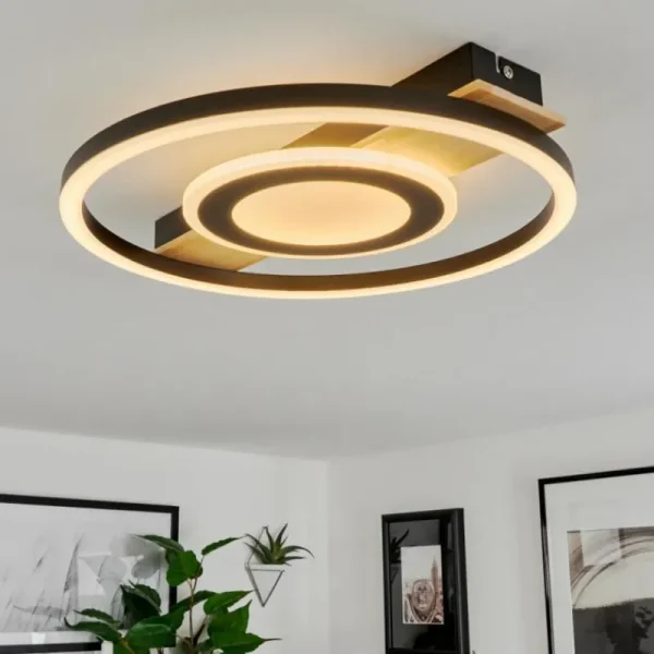 hofstein Plafonnier Taboneira LED Écru, Noir, Blanc, 1 lumière* Lampes Modernes