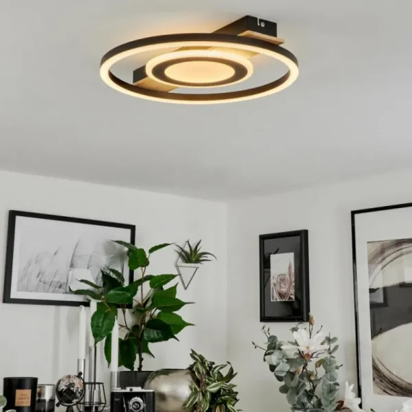 hofstein Plafonnier Taboneira LED Écru, Noir, Blanc, 1 lumière* Lampes Modernes