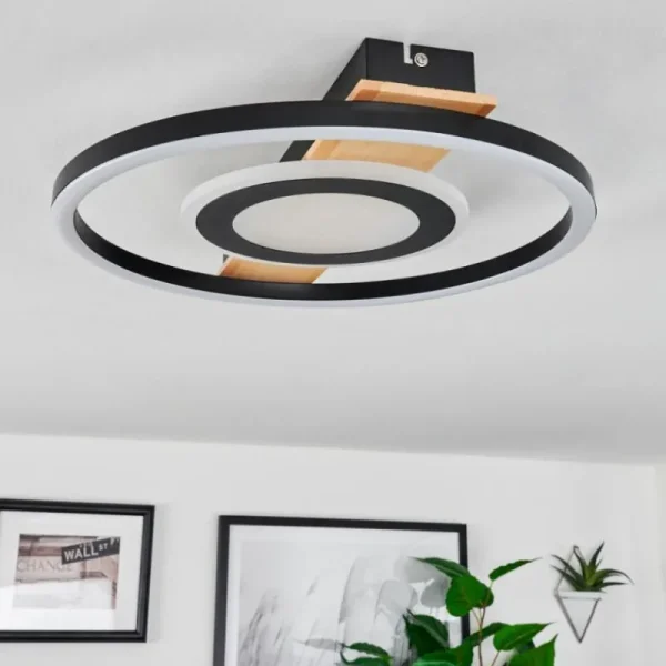 hofstein Plafonnier Taboneira LED Écru, Noir, Blanc, 1 lumière* Lampes Modernes
