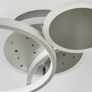 hofstein Plafonnier Tagsdorff LED Chrome, Nickel mat, 1 lumière* Lampes Modernes