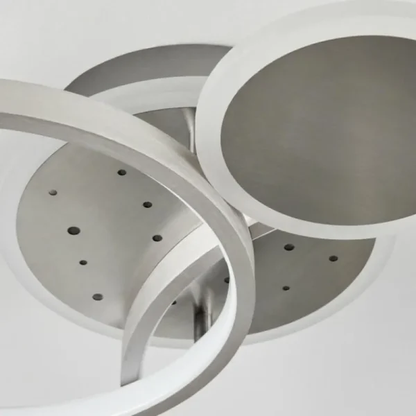 hofstein Plafonnier Tagsdorff LED Chrome, Nickel mat, 1 lumière* Lampes Modernes