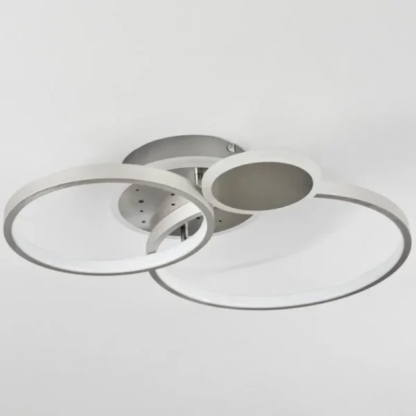 hofstein Plafonnier Tagsdorff LED Chrome, Nickel mat, 1 lumière* Lampes Modernes