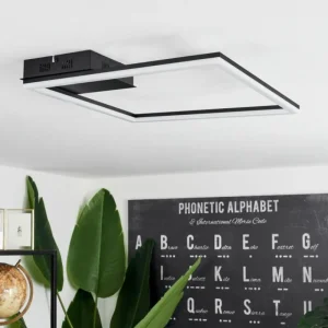 hofstein Plafonnier Taleta LED Noir, 1 lumière* Lampes Modernes