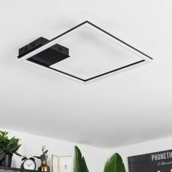 hofstein Plafonnier Taleta LED Noir, 1 lumière* Lampes Modernes