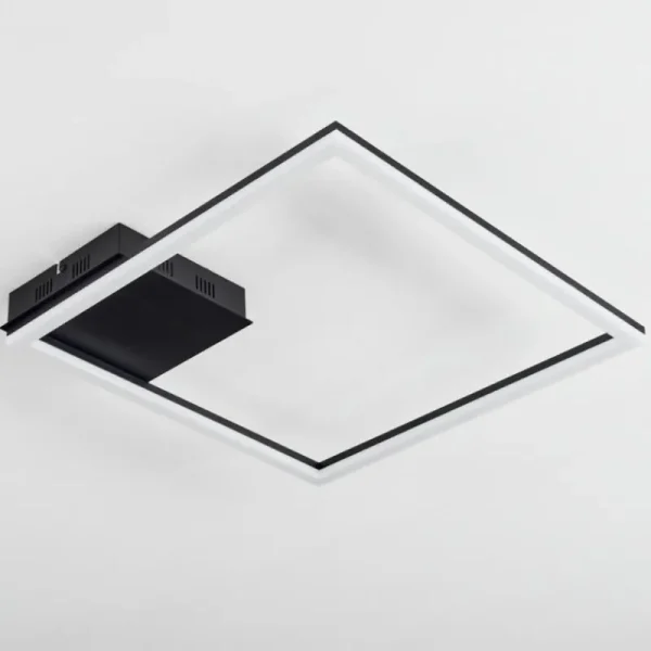 hofstein Plafonnier Taleta LED Noir, 1 lumière* Lampes Modernes