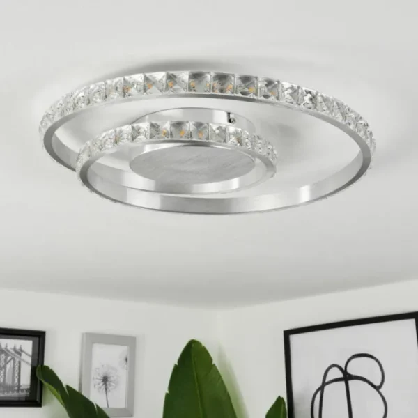 hofstein Plafonnier Tanganheira LED Aluminium, 1 lumière* Lampes Modernes