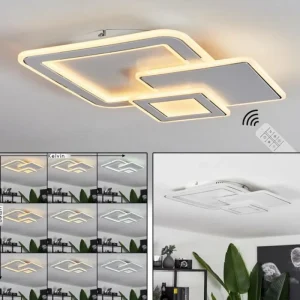 hofstein Plafonnier Tomazes LED Blanc, 1 lumière, Télécommandes* Lampes Modernes