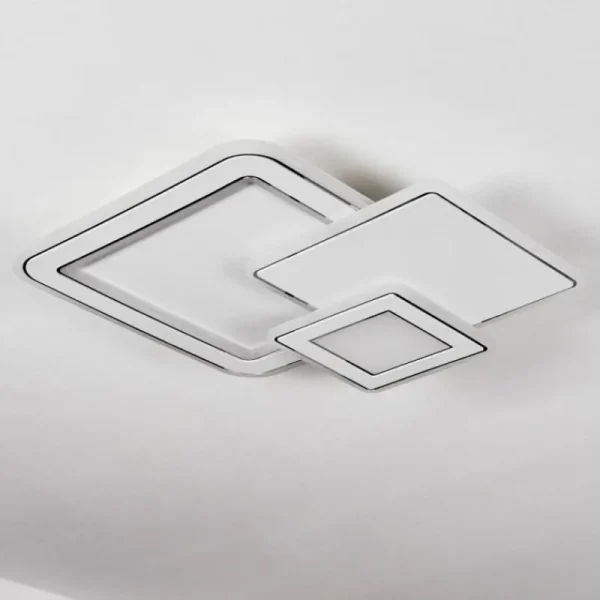 hofstein Plafonnier Tomazes LED Blanc, 1 lumière, Télécommandes* Lampes Modernes