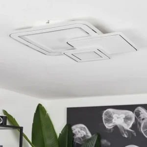 hofstein Plafonnier Tomazes LED Blanc, 1 lumière, Télécommandes* Lampes Modernes