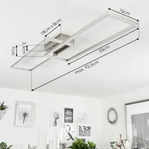 hofstein Plafonnier Torres LED Blanc, 1 lumière* Lampes Modernes