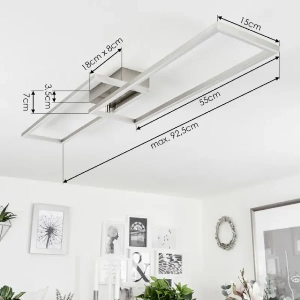 hofstein Plafonnier Torres LED Blanc, 1 lumière* Lampes Modernes