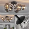 hofstein Plafonnier - Verre 12 cm, 15 cm Chehalis Clair, Fumé, 6 lumières* Lampes Modernes