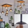 hofstein Plafonnier - Verre 10 cm, 12 cm, 15 cm Chehalis Écru, Noir, 5 lumières* Lampes Modernes