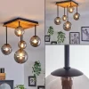 hofstein Plafonnier - Verre 10 cm, 12 cm, 15 cm Chehalis Écru, Noir, 5 lumières* Lampes Modernes