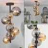 hofstein Plafonnier - Verre 10 cm, 12 cm, 15 cm Chehalis Ambre, Fumé, 8 lumières* Lampes Modernes