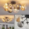 hofstein Plafonnier - Verre 10 cm, 12 cm, 15 cm Chehalis Ambre, Clair, Fumé, 6 lumières* Lampes Modernes