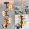 hofstein Plafonnier - Verre 10 cm, 12 cm, 15cm Chehalis Ambre, Clair, Fumé, 8 lumières* Lampes Modernes