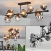 hofstein Plafonnier - Verre 10 cm, 12 cm, 15 cm Chehalis Clair, Fumé, 10 lumières* Lampes Modernes