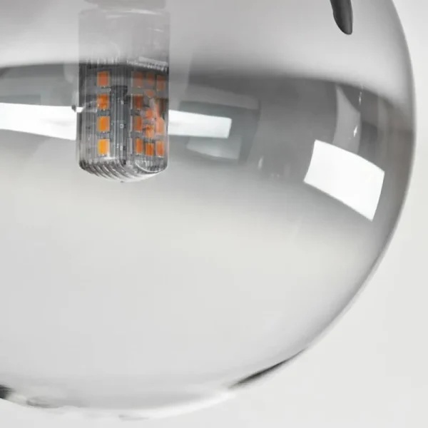 hofstein Plafonnier - Verre 10 cm, 12 cm, 15 cm Chehalis Clair, Fumé, 10 lumières* Lampes Modernes