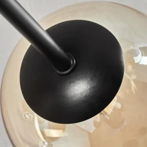 hofstein Plafonnier - Verre 12 cm, 15 cm Chehalis Ambre, Clair, 6 lumières* Lampes En Verre