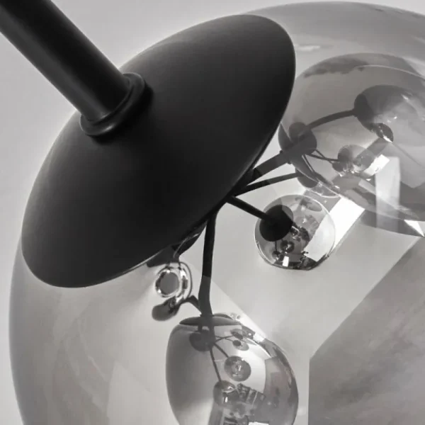 hofstein Plafonnier - Verre 12 cm, 15 cm Chehalis Clair, Fumé, 6 lumières* Lampes Modernes