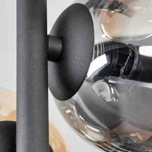 hofstein Plafonnier - Verre 10 cm, 12 cm Chehalis Ambre, Clair, Fumé, 4 lumières* Lampes Modernes