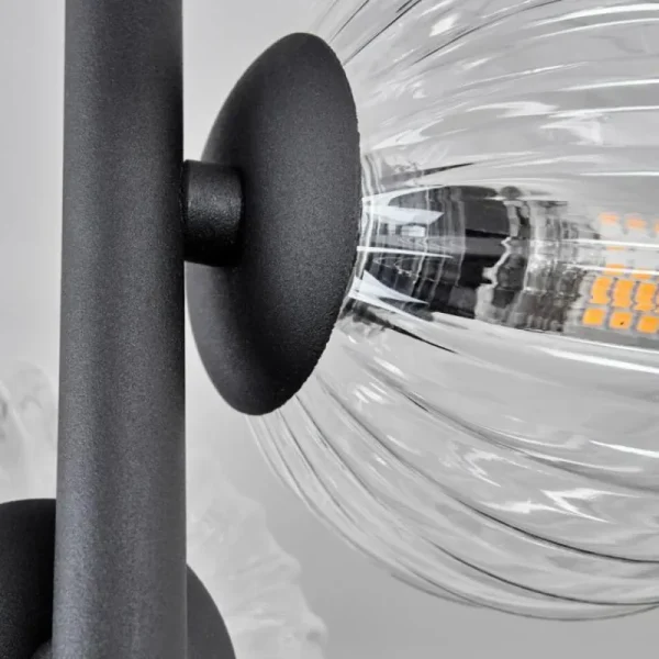 hofstein Plafonnier - Verre 10 cm, 12 cm Chehalis Clair, 4 lumières* Lampes Modernes