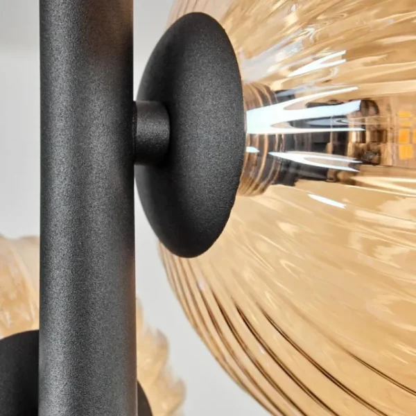 hofstein Plafonnier - Verre 10 cm, 12 cm, 15 cm Chehalis Ambre, 8 lumières* Lampes Modernes