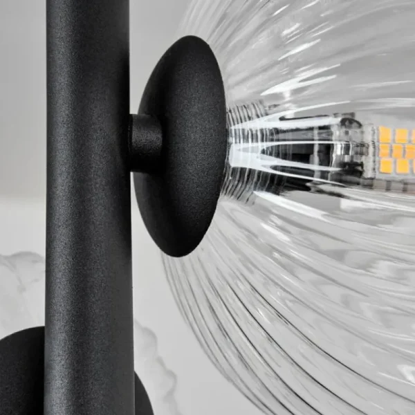 hofstein Plafonnier - Verre 10 cm, 12 cm, 15 cm Chehalis Clair, 8 lumières* Lampes Modernes