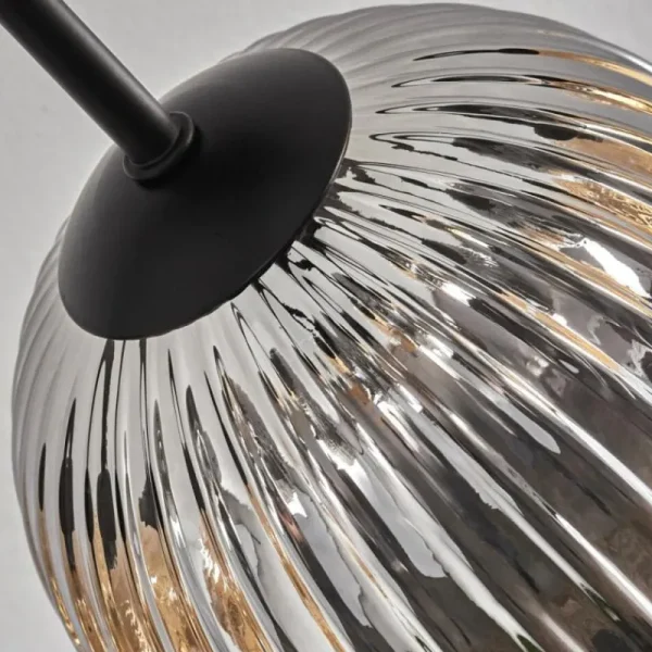 hofstein Plafonnier - Verre 10 cm, 12 cm, 15 cm Chehalis Ambre, Clair, Fumé, 6 lumières* Lampes Modernes