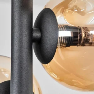 hofstein Plafonnier - Verre 10 cm, 12 cm Chehalis Ambre, Clair, 4 lumières* Lampes En Verre