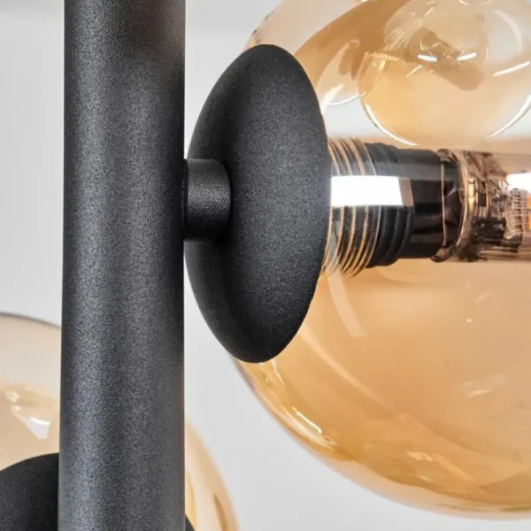hofstein Plafonnier - Verre 10 cm, 12 cm Chehalis Ambre, Clair, 4 lumières* Lampes En Verre