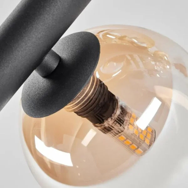 hofstein Plafonnier - Verre 10 cm, 12 cm, 15 cm Chehalis Ambre, Clair, 10 lumières* Lampes Modernes
