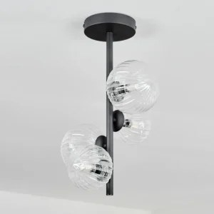 hofstein Plafonnier - Verre 10 cm, 12 cm Chehalis Clair, 4 lumières* Lampes Modernes