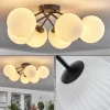 hofstein Plafonnier - Verre 15 cm Chehalis Blanc, 6 lumières* Lampes Modernes