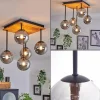 hofstein Plafonnier - Verre 12 cm Chehalis Écru, Noir, 5 lumières* Lampes Modernes