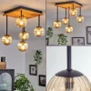 hofstein Plafonnier - Verre 12 cm Chehalis Écru, Noir, 5 lumières* Lampes Modernes