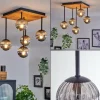 hofstein Plafonnier - Verre 10 cm Chehalis Écru, Noir, 5 lumières* Lampes Modernes