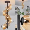 hofstein Plafonnier - Verre 12 cm Chehalis Ambre, Clair, 8 lumières* Lampes En Verre
