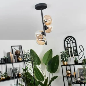 hofstein Plafonnier - Verre 10 cm Chehalis Ambre, Clair, 4 lumières* Lampes En Verre