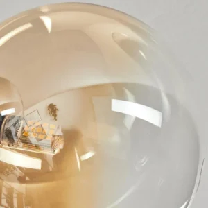 hofstein Plafonnier - Verre 15 cm Chehalis Ambre, Clair, Fumé, 6 lumières* Lampes Modernes