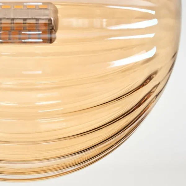 hofstein Plafonnier - Verre 12 cm Chehalis Ambre, 4 lumières* Lampes Modernes