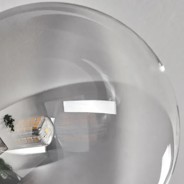 hofstein Plafonnier - Verre 15 cm Chehalis Clair, Fumé, 6 lumières* Lampes Modernes