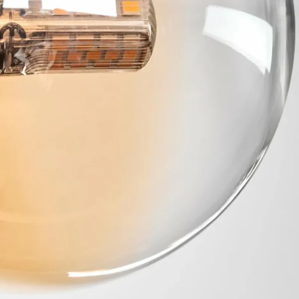 hofstein Plafonnier - Verre 10 cm Chehalis Ambre, Clair, 4 lumières* Lampes En Verre