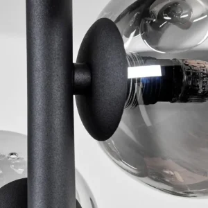 hofstein Plafonnier - Verre 10 cm Chehalis Clair, Fumé, 8 lumières* Lampes Modernes
