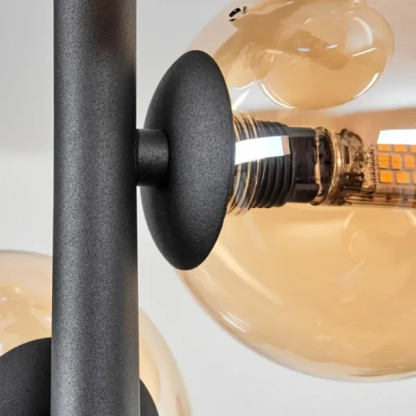 hofstein Plafonnier - Verre 10 cm Chehalis Ambre, 8 lumières* Lampes En Verre