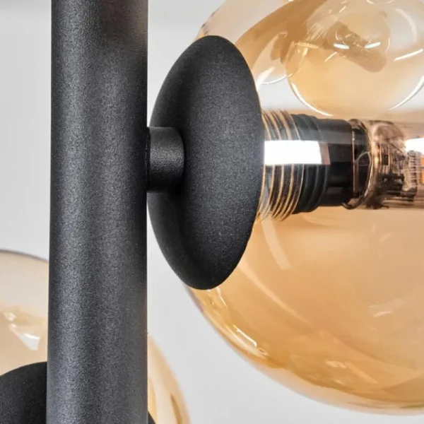 hofstein Plafonnier - Verre 10 cm Chehalis Ambre, Clair, 4 lumières* Lampes En Verre